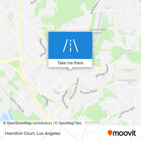 Mapa de Hamilton Court
