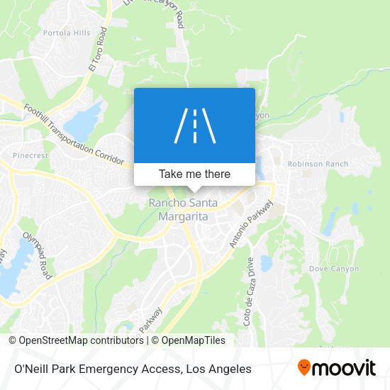 O'Neill Park Emergency Access map