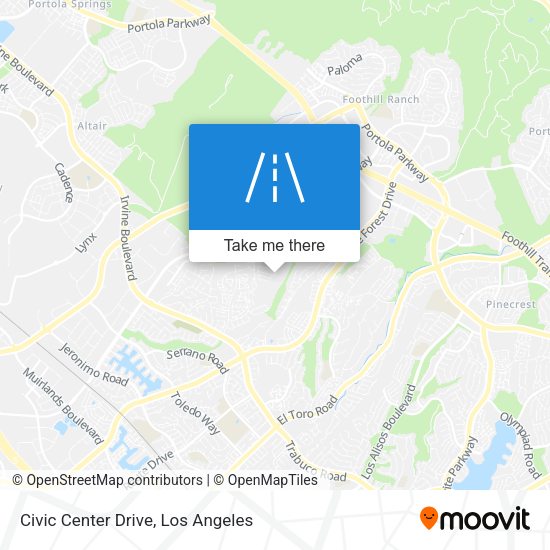 Civic Center Drive map