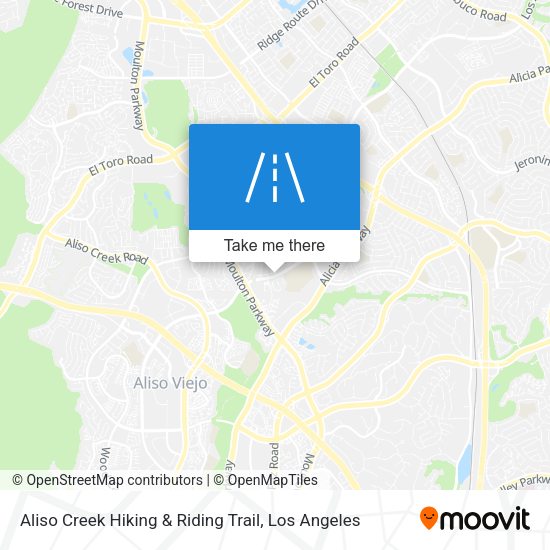 Aliso Creek Hiking & Riding Trail map