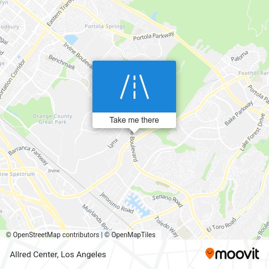 Mapa de Allred Center