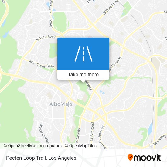 Pecten Loop Trail map