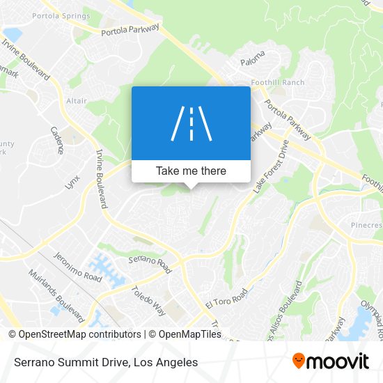 Serrano Summit Drive map