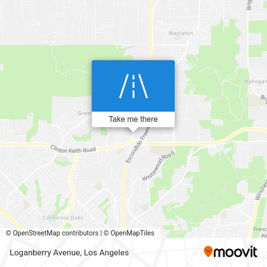 Mapa de Loganberry Avenue