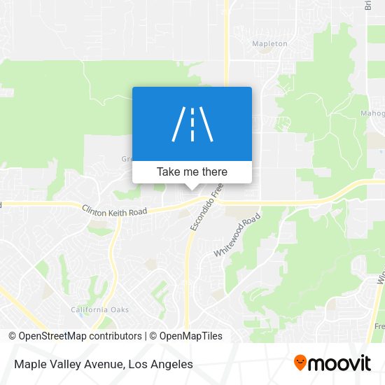 Maple Valley Avenue map
