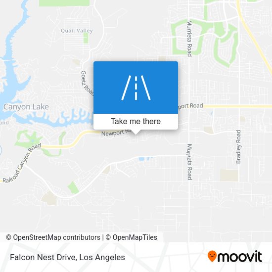 Falcon Nest Drive map