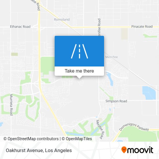 Mapa de Oakhurst Avenue