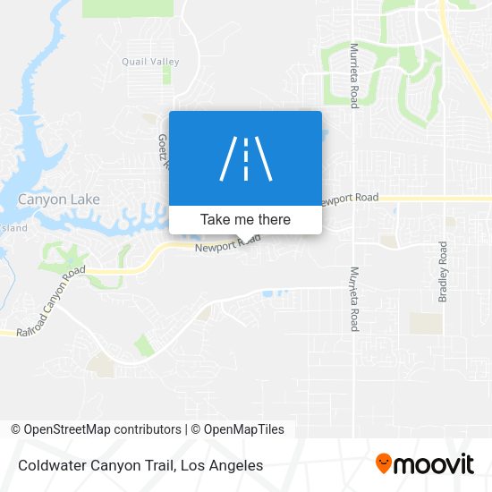 Mapa de Coldwater Canyon Trail