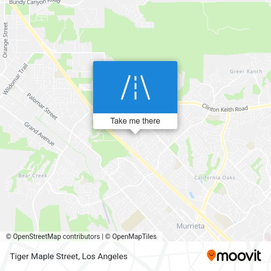 Tiger Maple Street map