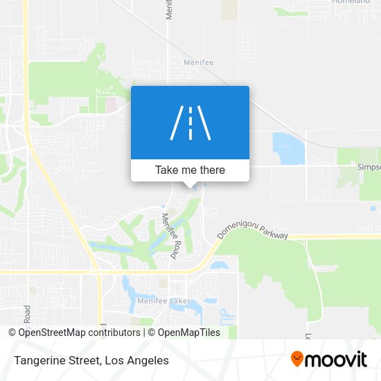 Tangerine Street map