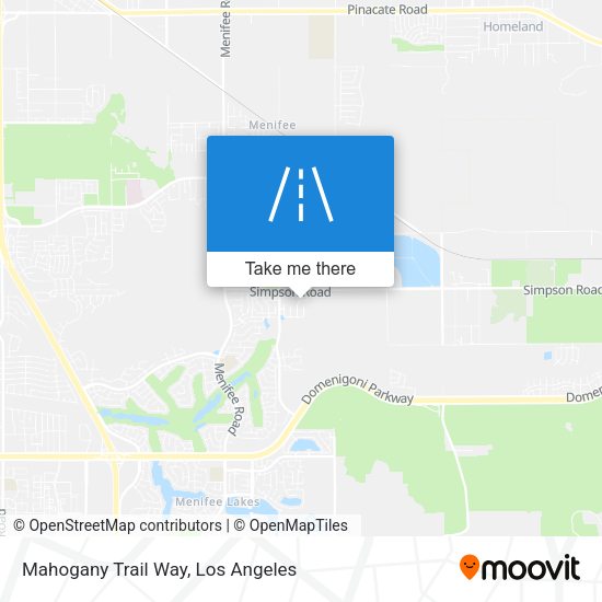 Mahogany Trail Way map