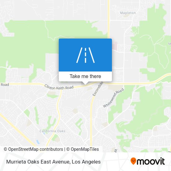 Mapa de Murrieta Oaks East Avenue