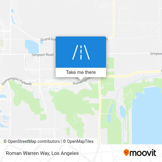 Roman Warren Way map