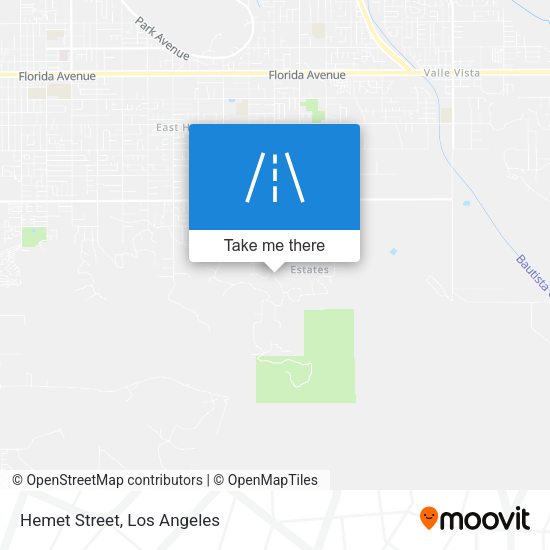 Mapa de Hemet Street
