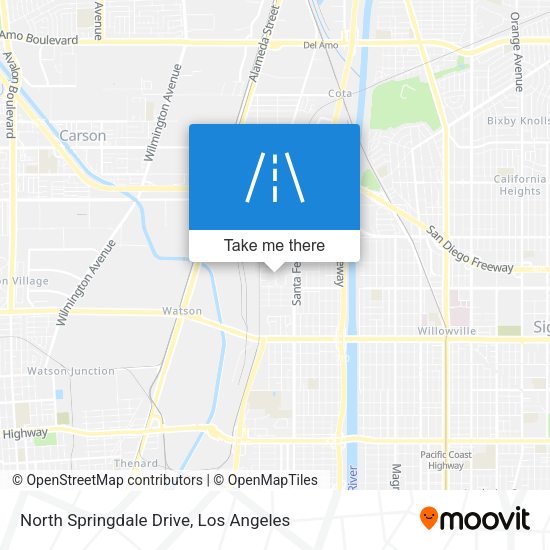 North Springdale Drive map