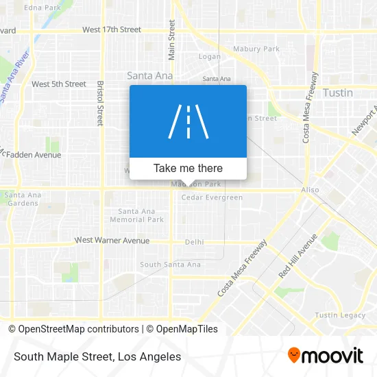 South Maple Street map