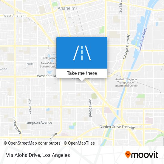 Via Aloha Drive map