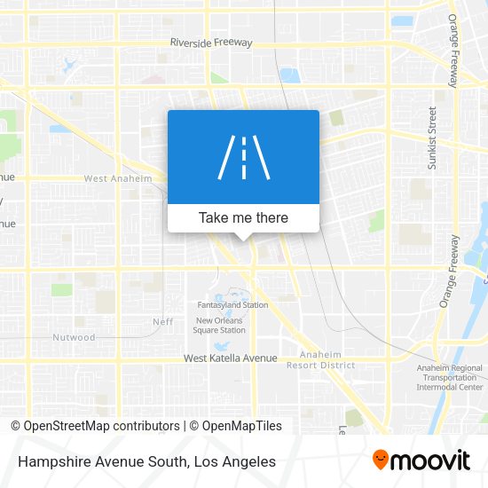 Mapa de Hampshire Avenue South