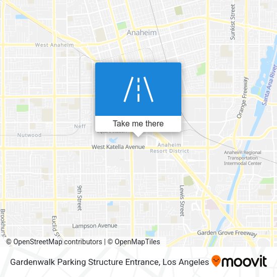Gardenwalk Parking Structure Entrance map