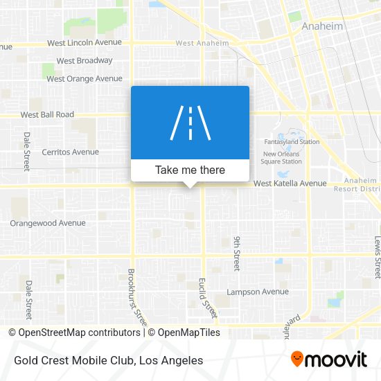Gold Crest Mobile Club map