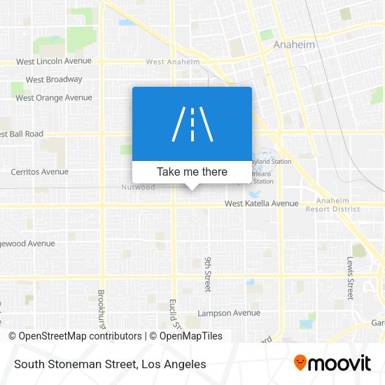 South Stoneman Street map