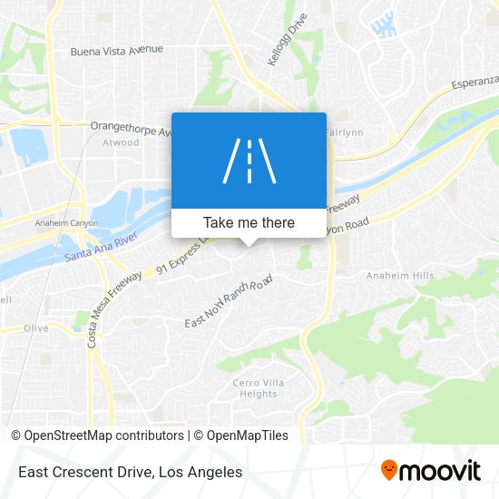 East Crescent Drive map