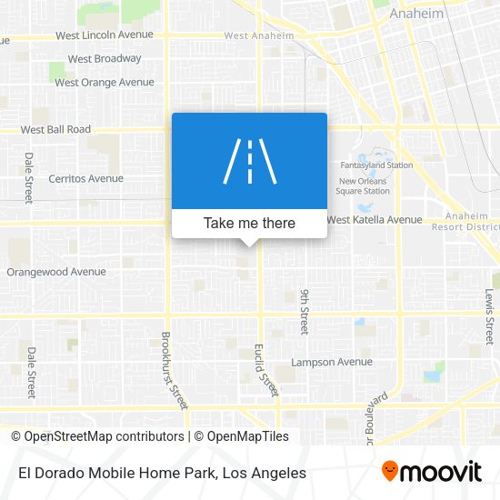 El Dorado Mobile Home Park map