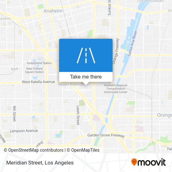 Meridian Street map