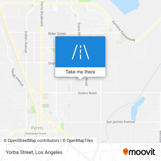 Yorba Street map