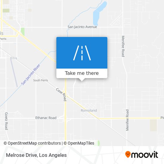 Mapa de Melrose Drive