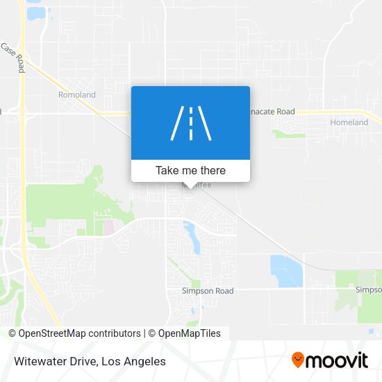 Witewater Drive map