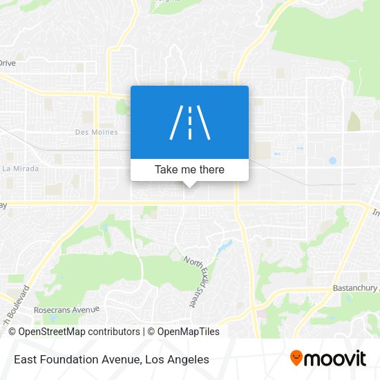 Mapa de East Foundation Avenue