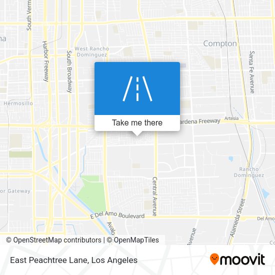 East Peachtree Lane map