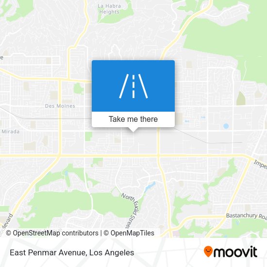 East Penmar Avenue map