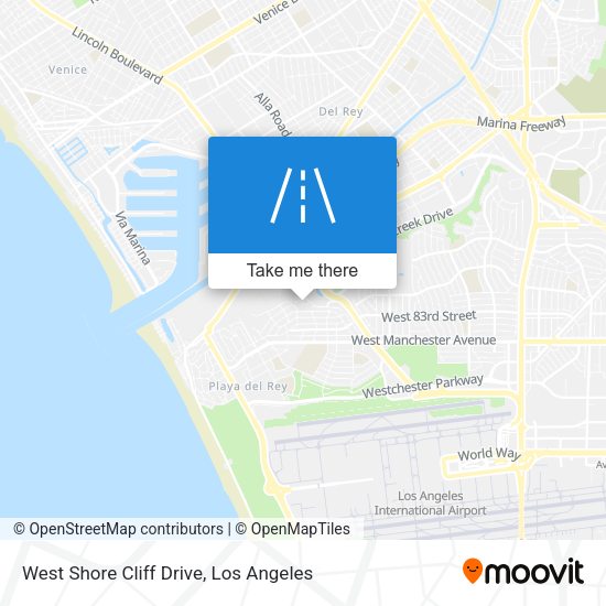 West Shore Cliff Drive map