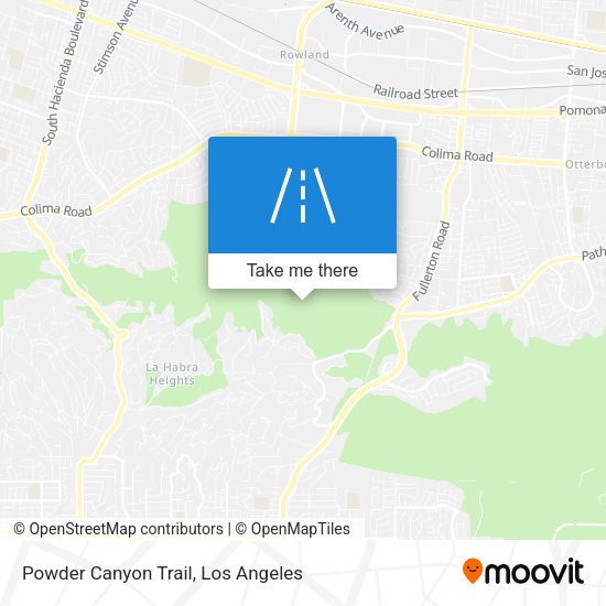 Powder Canyon Trail map