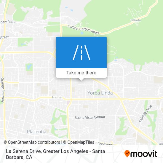 La Serena Drive map