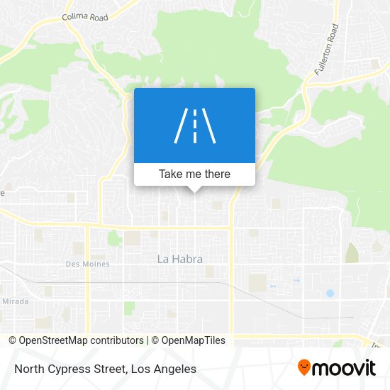 North Cypress Street map