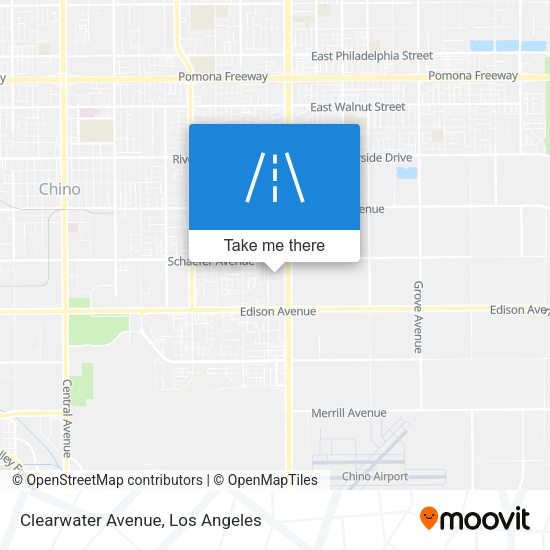 Clearwater Avenue map