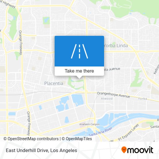 East Underhill Drive map