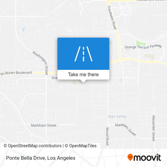 Ponte Bella Drive map
