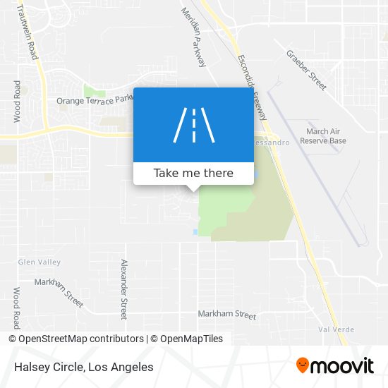 Mapa de Halsey Circle