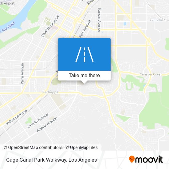 Gage Canal Park Walkway map
