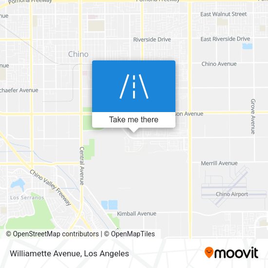 Mapa de Williamette Avenue