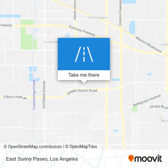 East Sunny Paseo map