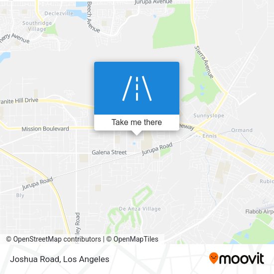 Mapa de Joshua Road