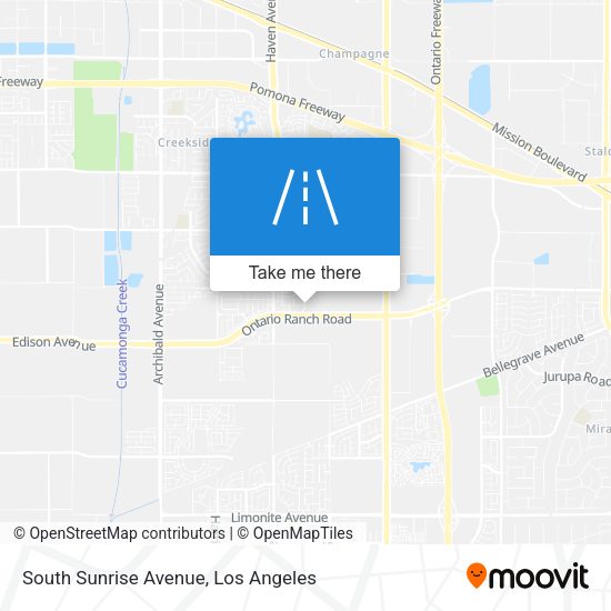 South Sunrise Avenue map