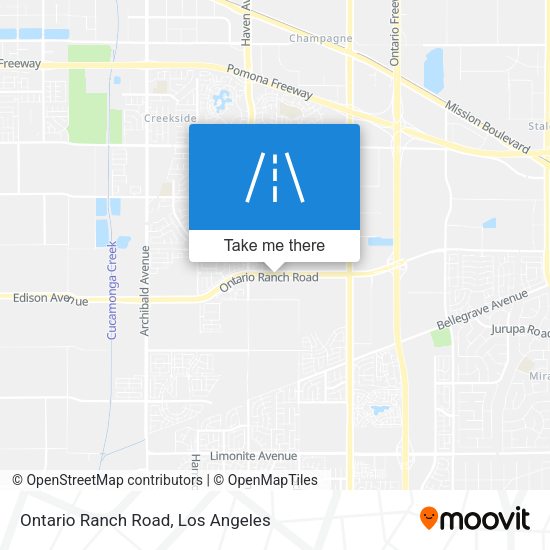 Ontario Ranch Road map