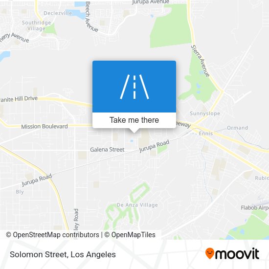 Mapa de Solomon Street