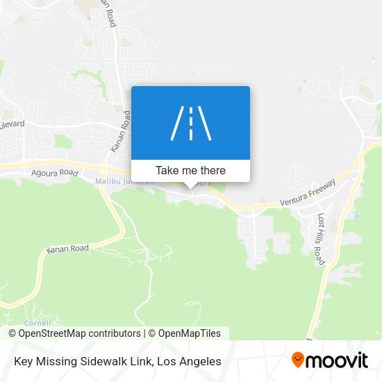 Key Missing Sidewalk Link map
